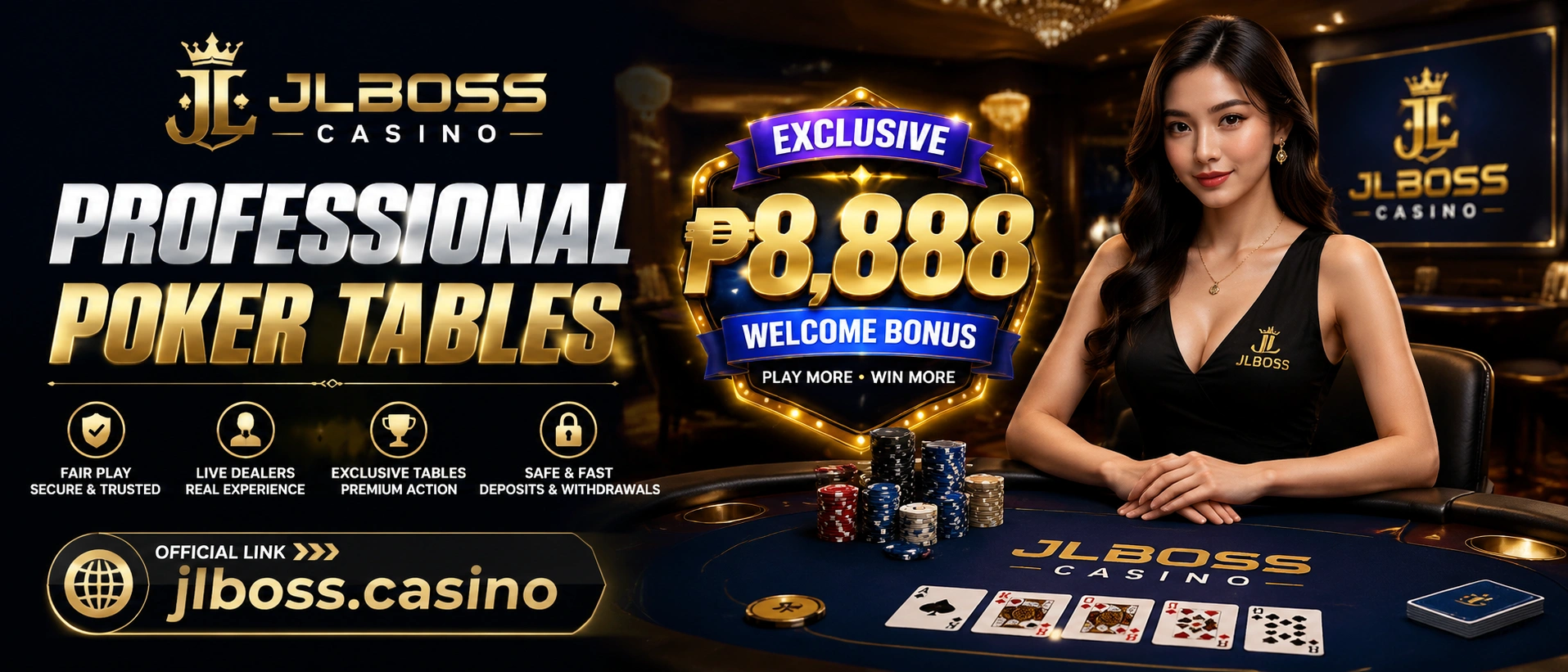 Boss77 online poker lobby for Philippine players